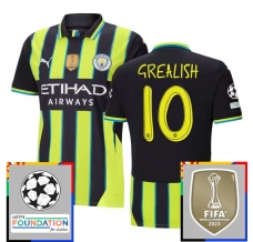Manchester City Grealish 10 Nogometni Dresovi Gostujući Champions League With Patch 2024/25