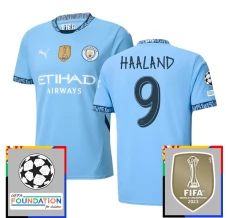 Manchester City Haaland 9 Nogometni Dresovi Domaći Champions League With Patch 2024/25