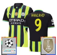 Manchester City Haaland 9 Nogometni Dresovi Gostujući Champions League With Patch 2024/25