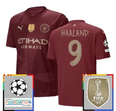 Manchester City Haaland 9 Nogometni Dresovi Treći Champions League With Patch 2024/25