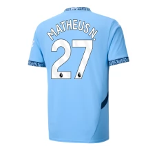Manchester City Matheus N. 27 Nogometni Dresovi Domaći 2024/25