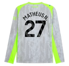 Manchester City Matheus N. 27 Rezervni Nogometni Dresovi 2025/26 Dugi Rukav Komplet