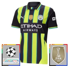 Manchester City Nogometni Dresovi Gostujući Champions League With Patch 2024/25