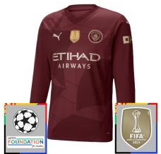 Manchester City Nogometni Dresovi Treći Champions League With Patch 2024/25 Dugi Rukav