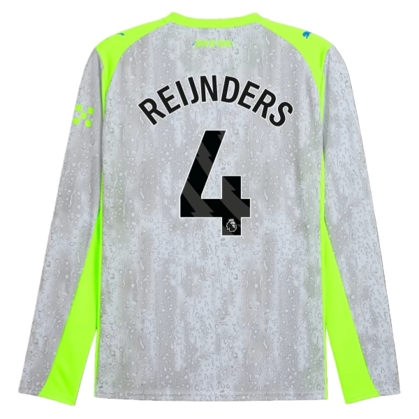 Manchester City Reijnders 4 Rezervni Nogometni Dresovi 2025/26 Dugi Rukav Komplet Manchester City Reijnders 4 Rezervni Nogometni Dresovi 2025/26 Dugi Rukav Komplet