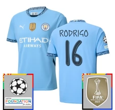 Manchester City Rodrigo 16 Nogometni Dresovi Domaći Champions League With Patch 2024/25
