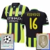Manchester City Rodrigo 16 Nogometni Dresovi Gostujući Champions League With Patch 2024/25