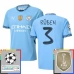Manchester City Rúben 3 Nogometni Dresovi Domaći Champions League With Patch 2024/25