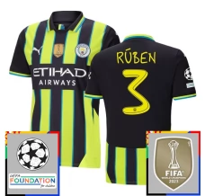 Manchester City Rúben 3 Nogometni Dresovi Gostujući Champions League With Patch 2024/25