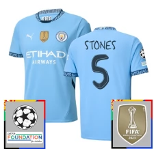 Manchester City Stones 5 Nogometni Dresovi Domaći Champions League With Patch 2024/25