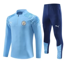 Manchester City Trenirka Komplet 2023/24 - 1-4 Zip Plava