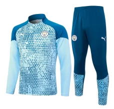 Manchester City Trenirka Komplet 2023/24 - 1-4 Zip Plava