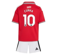 Manchester United Cunha 10 Dječji Domaći Kit 2026/27
