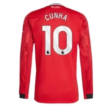 Manchester United Cunha 10 Nogometni Dresovi Domaći 2025/26 Dugi Rukav