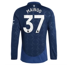 Manchester United Mainoo 37 Nogometni Dresovi Gostujući 2024/25 Dugi Rukav