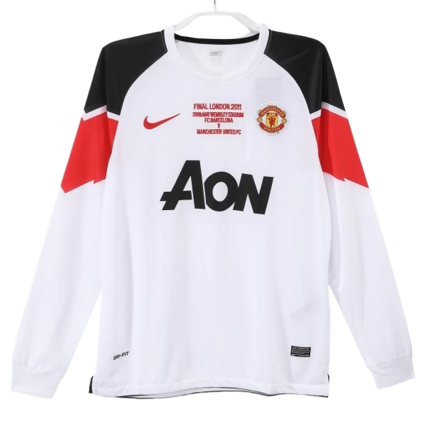 Manchester United Nogometni Dresovi Gostujući Retro 2010-11 Dugi Rukav Manchester United Nogometni Dresovi Gostujući Retro 2010-11 Dugi Rukav