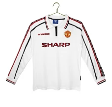 Manchester United Retro Gostujući Dres 1998-99 Dugi Rukav