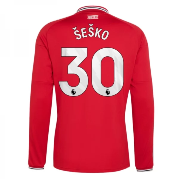 Manchester United Šeško 30 Domaći Dres 2026/27 Dugi Rukav Manchester United Šeško 30 Domaći Dres 2026/27 Dugi Rukav