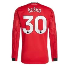 Manchester United Šeško 30 Nogometni Dresovi Domaći 2025/26 Dugi Rukav