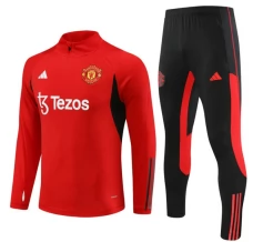 Manchester United Trenirka Komplet 2023/24 - 1-4 Zip Crvena