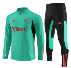 Manchester United Trenirka Komplet 2023/24 - 1-4 Zip Zelena