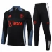 Manchester United Trenirka Komplet 2024/25 - 1-4 Zip Crna