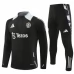 Manchester United Trenirka Komplet 2024/25 - 1-4 Zip Crna Siva