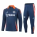 Manchester United Trenirka Komplet 2024/25 - 1-4 Zip Mornarsko Plavo Orange