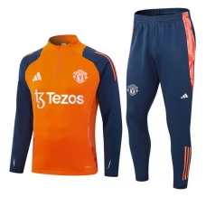 Manchester United Trenirka Komplet 2024/25 - 1-4 Zip Orange