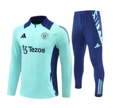 Manchester United Trenirka Komplet 2024/25 - 1-4 Zip Plava