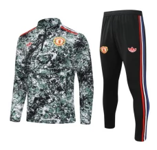 Manchester United Trenirka Komplet 2024/25 - 1-4 Zip Zelena