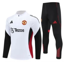 Manchester United Trenirka Komplet 2025/26 - 1-4 Zip Bijela