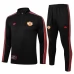 Manchester United Trenirka Komplet 2025/26 - 1-4 Zip Crna