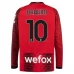Nogometni Dresovi AC Milan Brahim 10 Domaći 2023/24 Dugi Rukav Nogometni Dresovi AC Milan Brahim 10 Domaći 2023/24 Dugi Rukav