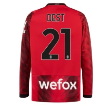 Nogometni Dresovi AC Milan Dest 21 Domaći 2023/24 Dugi Rukav