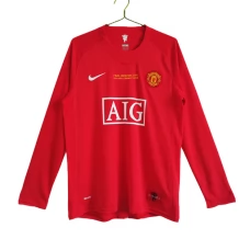 Nogometni Dresovi Manchester United Domaći Champions League Final Retro 2007-08 Dugi Rukav
