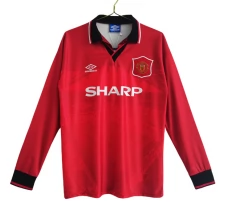 Nogometni Dresovi Manchester United Domaći Retro 1994-96 Dugi Rukav Nogometni Dresovi Manchester United Domaći Retro 1994-96 Dugi Rukav