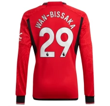 Nogometni Dresovi Manchester United Wan-Bissaka 29 Domaći 2023/24 Dugi Rukav
