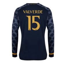 Nogometni Dresovi Real Madrid Valverde 15 Gostujući 2023/24 Dugi Rukav