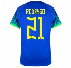 Nogometni Dresovi Svjetsko prvenstvo 2022 Brazil Rodrigo 21 Gostujući