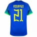Nogometni Dresovi Svjetsko prvenstvo 2022 Brazil Rodrigo 21 Gostujući