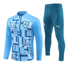 Olympique de Marseille Trenirka Komplet 2024/25 - 1-4 Zip Plava