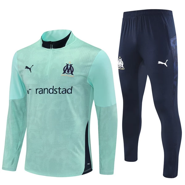 Olympique de Marseille Trenirka za Trening Komplet 2025/26 - 1-4 Zip Zelena Olympique de Marseille Trenirka za Trening Komplet 2025/26 - 1-4 Zip Zelena