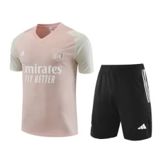 Olympique Lyonnais Trening Dres Kompleti 2023/24 - Pink Crna