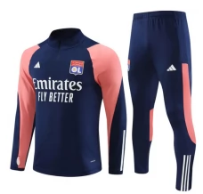Olympique Lyonnais Trenirka Komplet 2023/24 - 1-4 Zip Mornarsko Plavo Pink