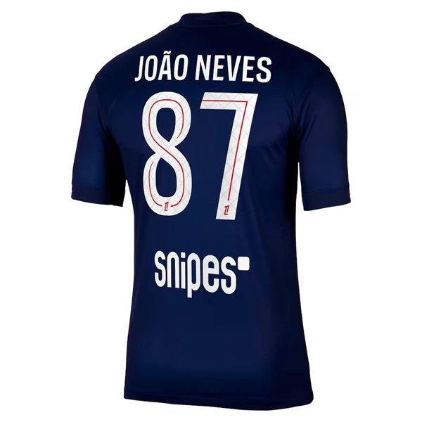 Paris Saint Germain João Neves 87 Nogometni Dresovi Domaći 2025/26 Paris Saint Germain João Neves 87 Nogometni Dresovi Domaći 2025/26