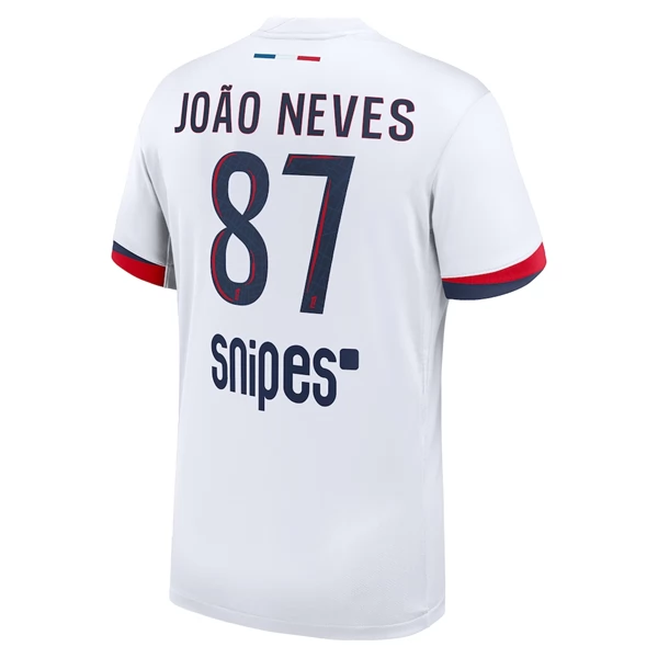 Paris Saint Germain João Neves 87 Nogometni Dresovi Gostujući 2025/26 Paris Saint Germain João Neves 87 Nogometni Dresovi Gostujući 2025/26