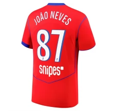 Paris Saint Germain João Neves 87 Nogometni Dresovi Treći 2025/26