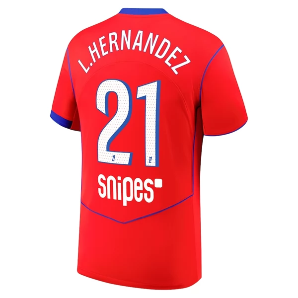 Paris Saint Germain L.Hernandez 21 Nogometni Dresovi Treći 2025/26 Paris Saint Germain L.Hernandez 21 Nogometni Dresovi Treći 2025/26