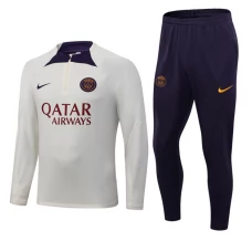 Paris Saint-Germain Trenirka Komplet 2023/24 - 1-4 Zip Bijela